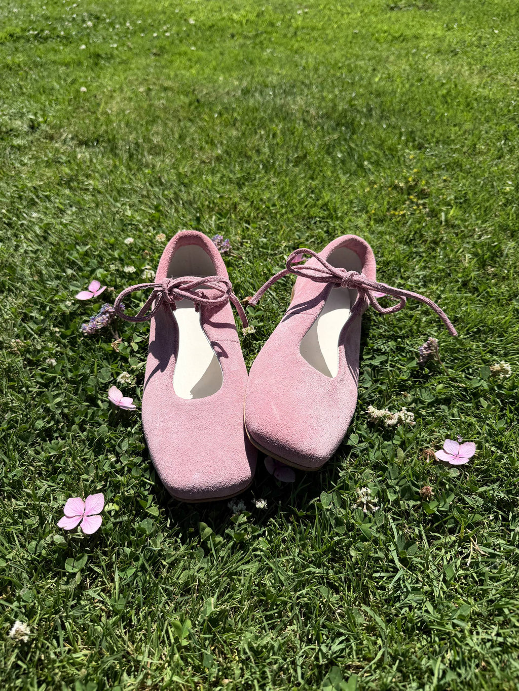 Suede Ballet Flats