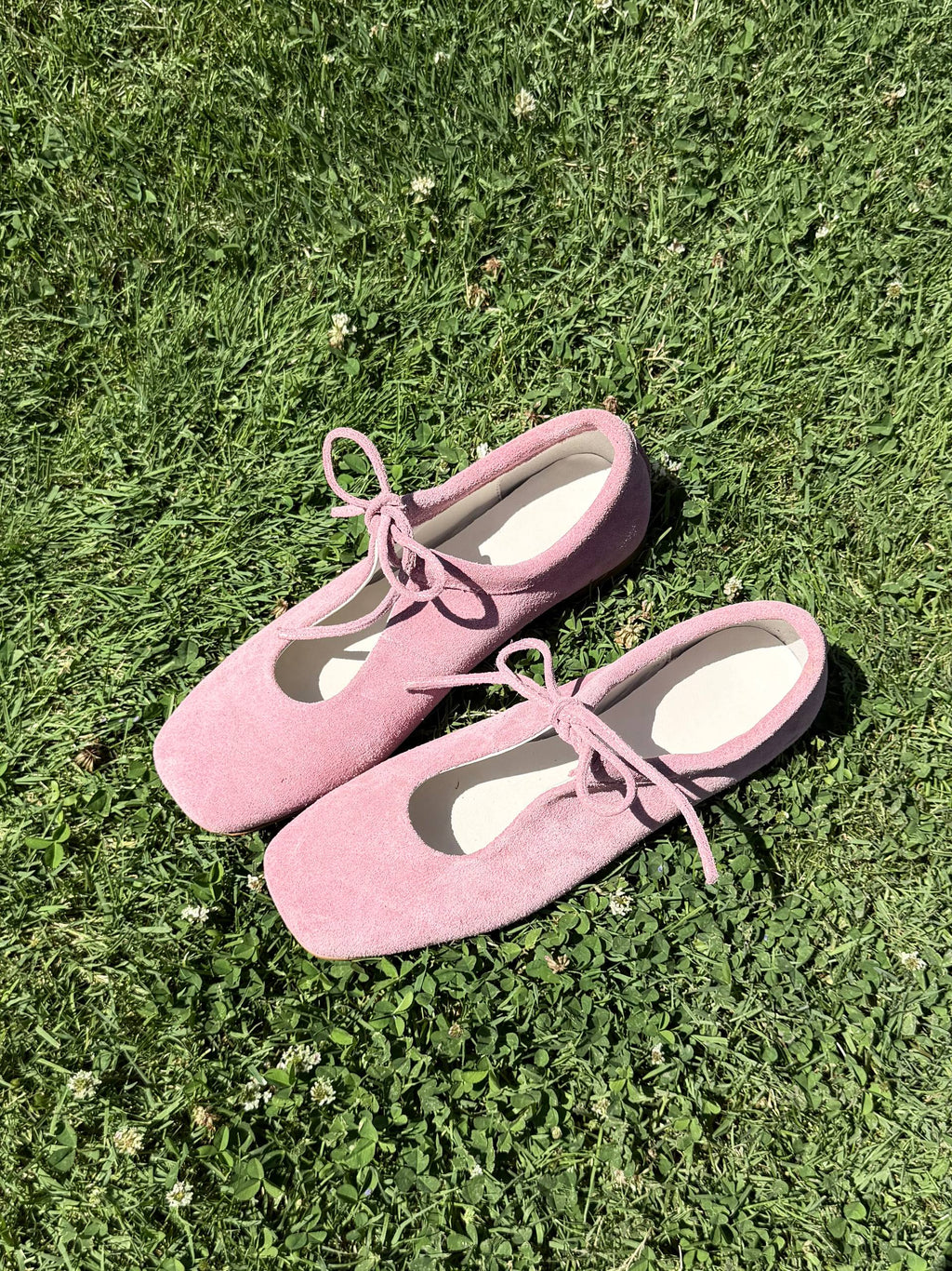 Suede Ballet Flats