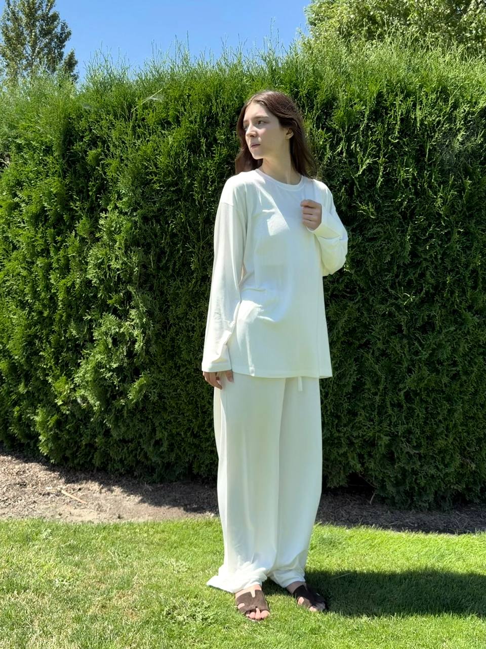 Long-Sleeve Top and Pants Set