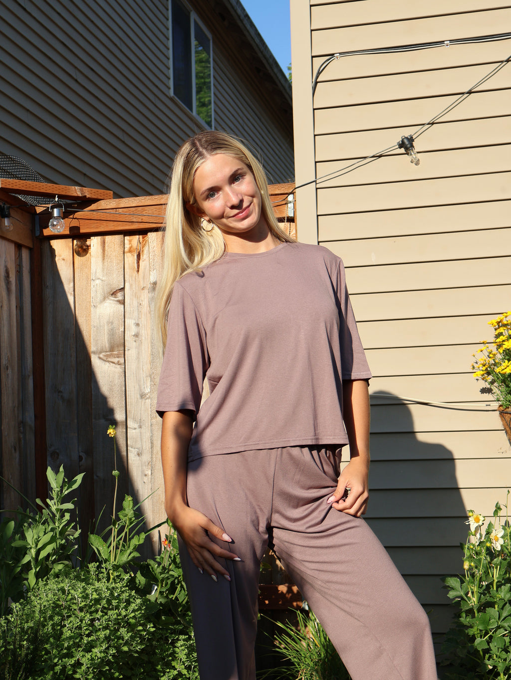 Light Viscose Two-Piece Set