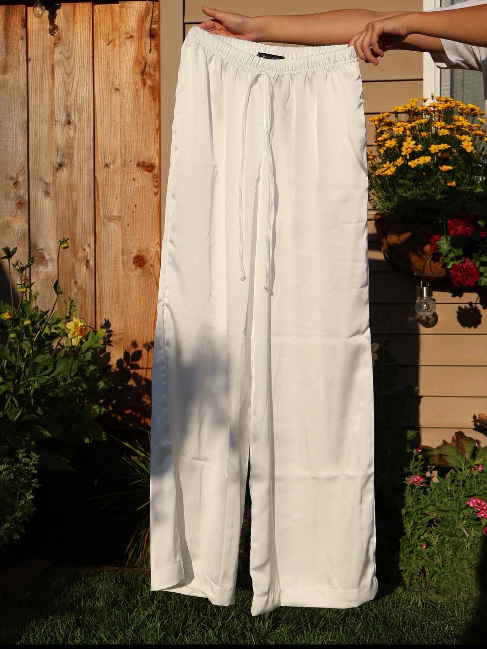 Satin Palazzo Pants