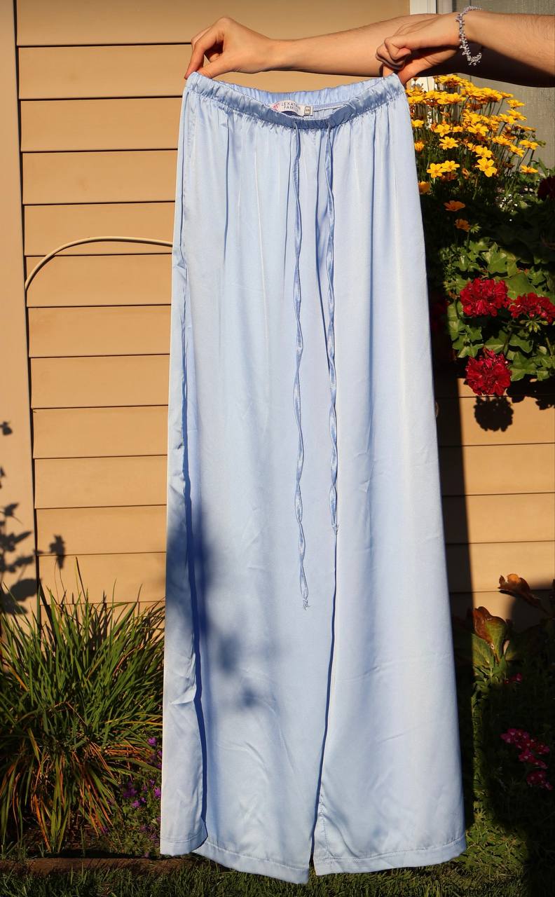 Satin Palazzo Pants