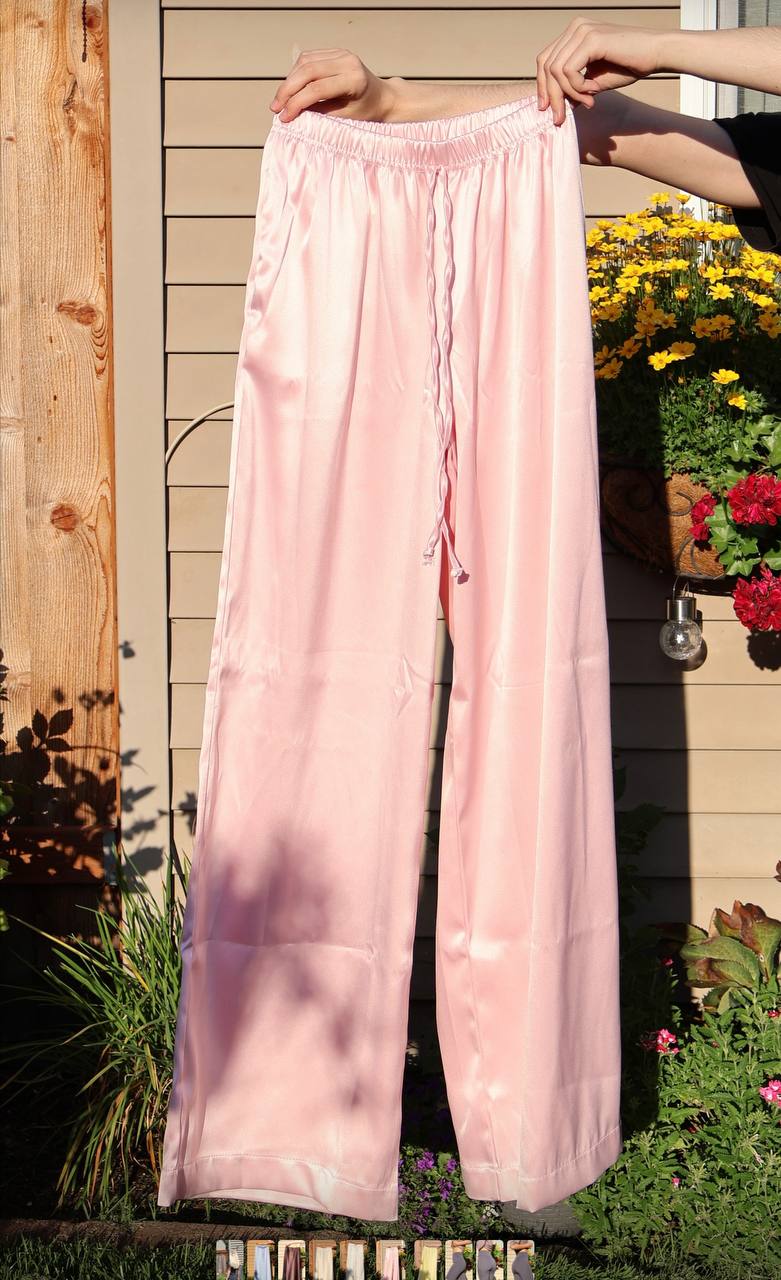 Satin Palazzo Pants