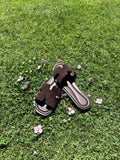 Suede Slide Sandals